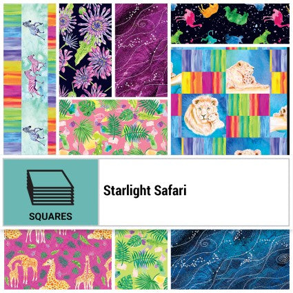 Starlight Safari 42pc 10" Squares
