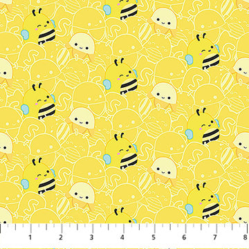 Squishmallows - Yellow Squad - Yellow - Yardage