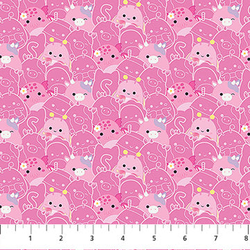 Squishmallows - Pink Squad - Pink - Yardage
