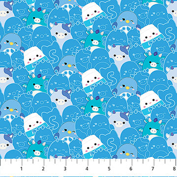 Squishmallows - Blue Squad - Blue - Yardage