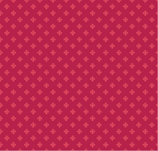 Heirloom Red Fancy Diamonds Red Yardage