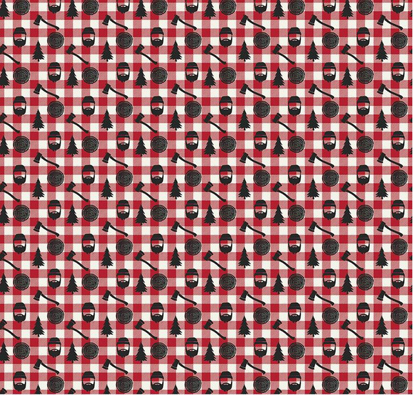 Woodsman Red Main Fabric by Lori Whitlock - Riley Blake Fabrics