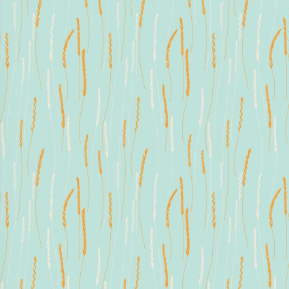 Fresh Morning Medley Wild Grasses Light Teal Fabric