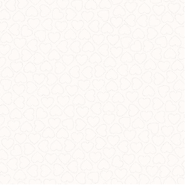 Solitaire Refreshed Hearts Soft White Yardage