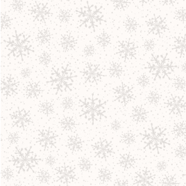 Solitaire Refreshed Snowflakes Soft White Yardage