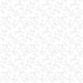 Solitaire Refreshed Lacy Vines Ultra White Yardage