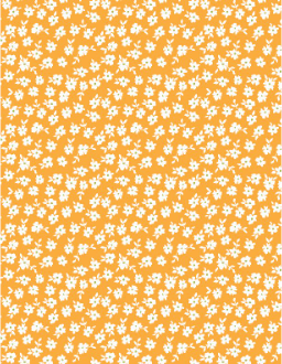 Patch of Sunshine Tiny Floral Dark Yellow Yardage
