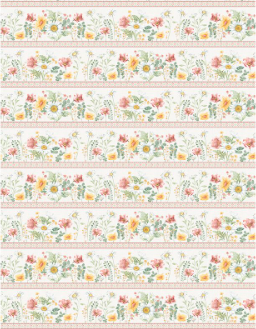 Daisy Days Repeating Stripe Multi Yardage