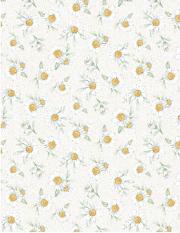 Daisy Days Daisies Cream Yardage