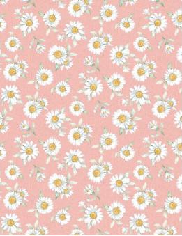 Daisy Days Daisies Pink Yardage