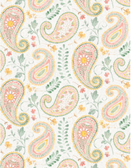 Daisy Days Paisley Cream/Multi Yardage