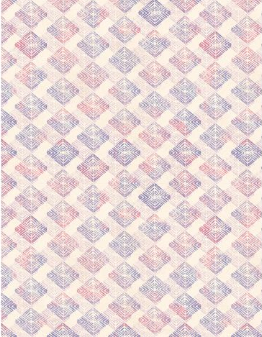 Hydrangea Mist Diamonds Purple Fabric