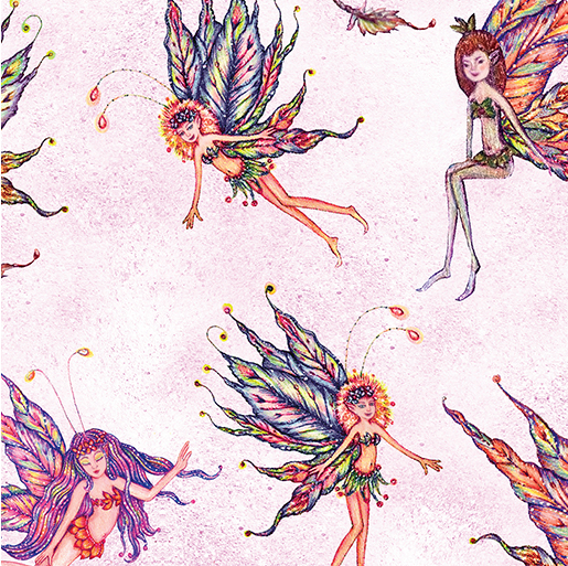 Fairy Enchantment Enchanted Fairy Blush Fabric