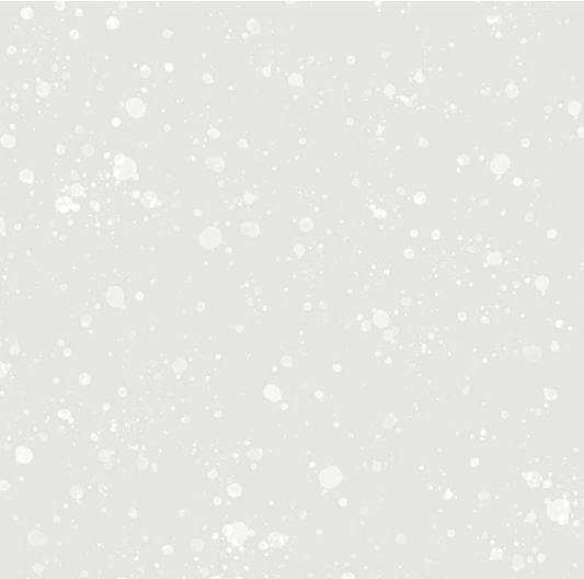 Sweet Magnolia Splatter Light Silver Fabric