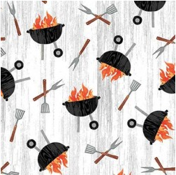 Chill & Grill Fire Up White Yardage