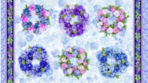 Hydrangea Dreams Spring Wreaths Multi - Panel