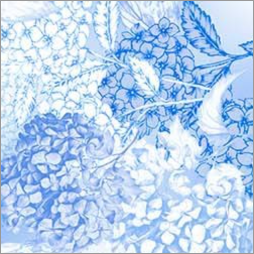 Hydrangea Dreams Hydrangea Toile Delft Yardage