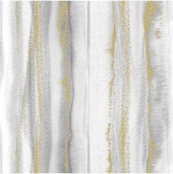 Magnificent Peacock Feathery Stripe Fog Yardage