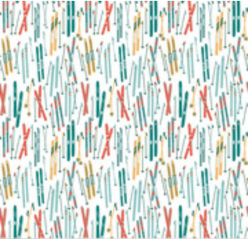 Ski Hill Skis White Yardage