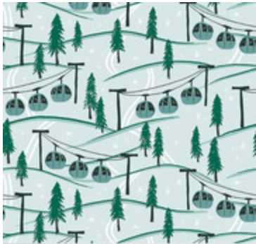 Ski Hill Mountainside Powder Yardage