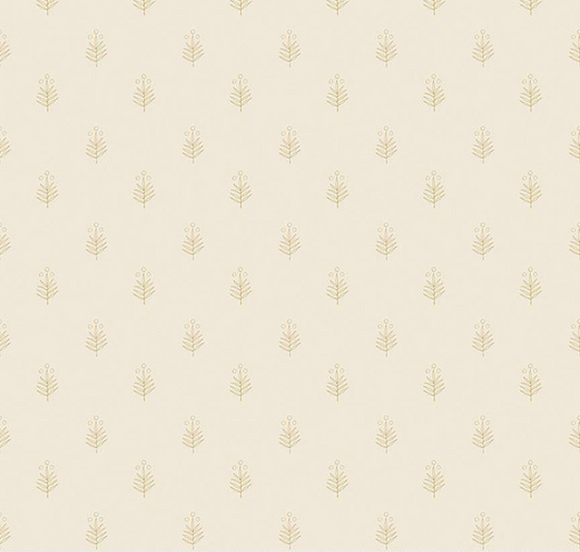 Garden Dreams Leaf Doodle Pearl Yardage