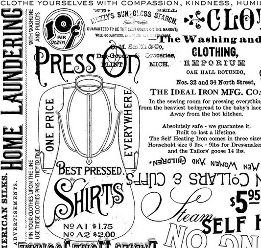 Press On Pressing Matters White Yardage