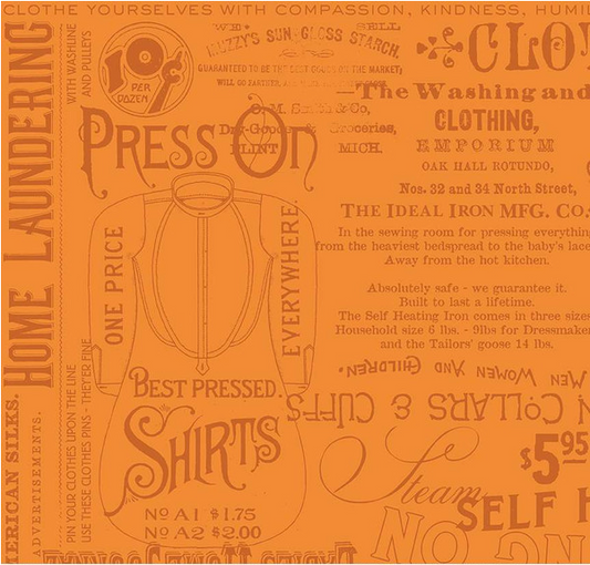 Press On Pressing Matters Orange Yardage