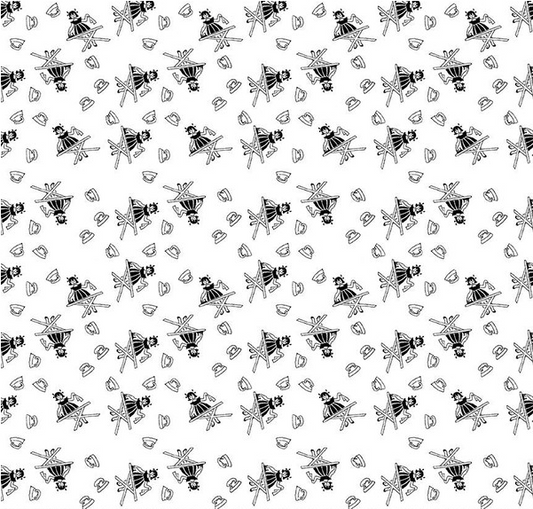 Press On Girl White Yardage