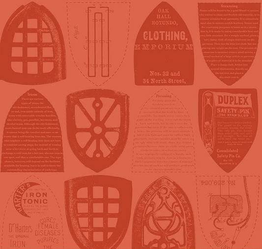 Press On Iron Plates Red Yardage