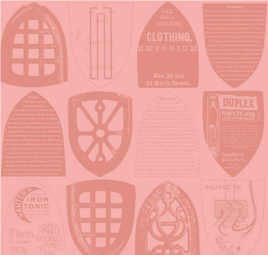 Press On Iron Plates Pink Yardage