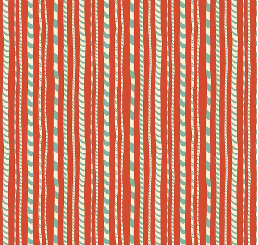 Festive Fair Candy Cane Stripe A Yardage