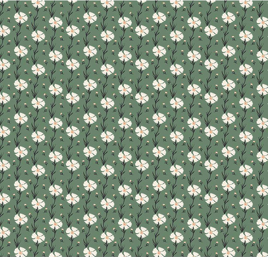 Wanderlust Carnation Green Yardage