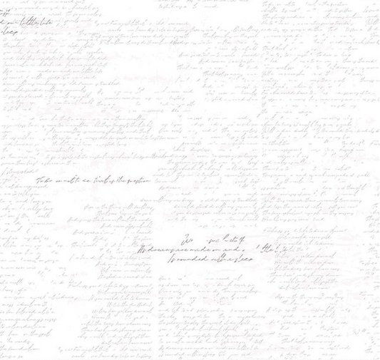 Between the Pages Manuscript White Yardage