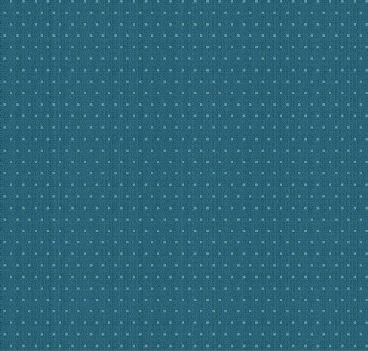 Stitcher's Flannel Dots Blue Yardage