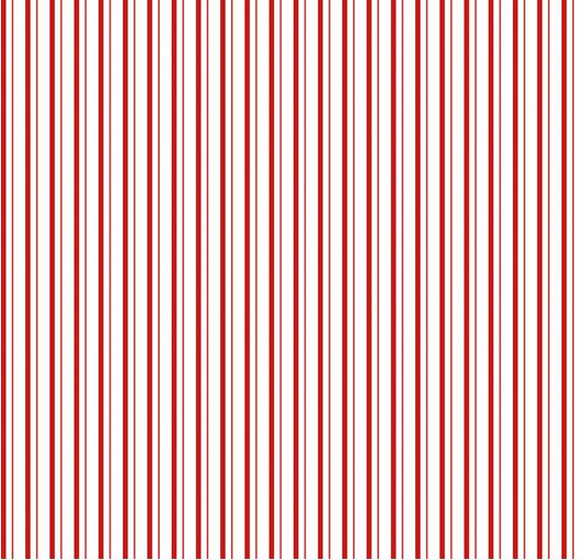 Take Heart Stripe Red Yardage
