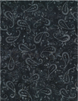 Starlight Paisley Light Black Yardage
