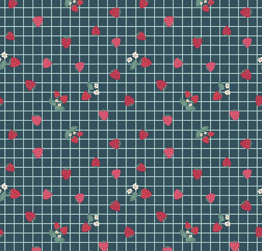 Berry Market Gingham Berries Stargazer Fabric