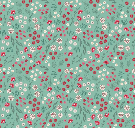 Berry Market Bouquets Scrubs Fabric