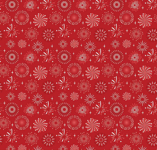 Stars and Stripes Forever Fireworks Red