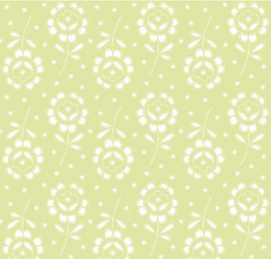 Sewing Seeds III Rose Cutwork Green