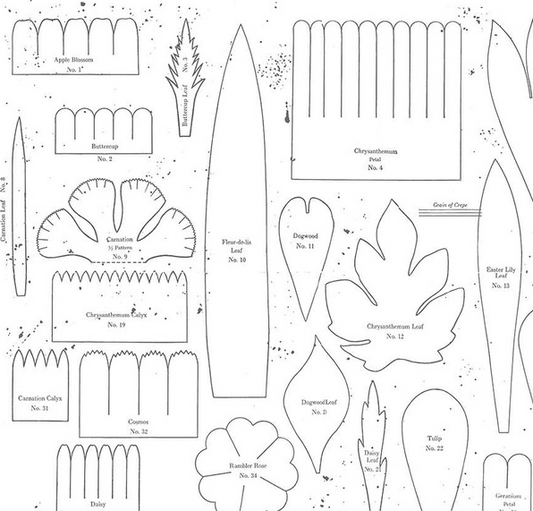 Sewing Seeds III Posie Patterns White