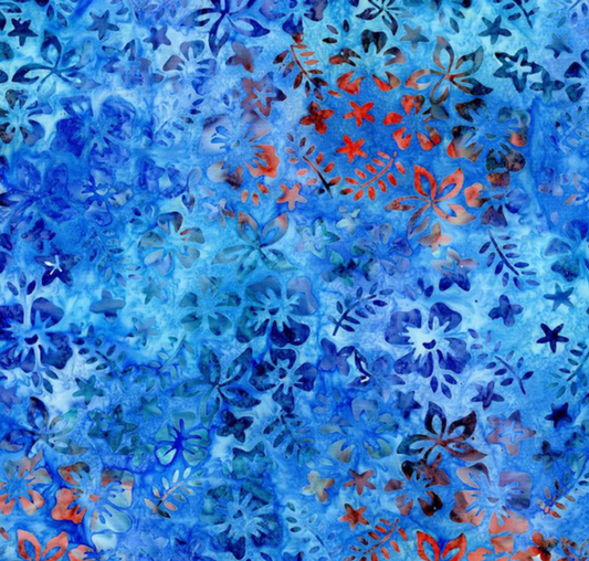 Expressions Batiks Toes in the Sand Blueprint Matte