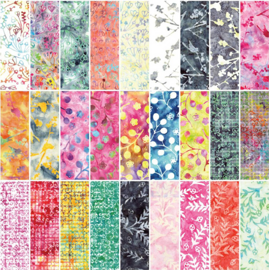 Expressions Batiks Sassy and Tweet 2 1/2" Rolie Polie