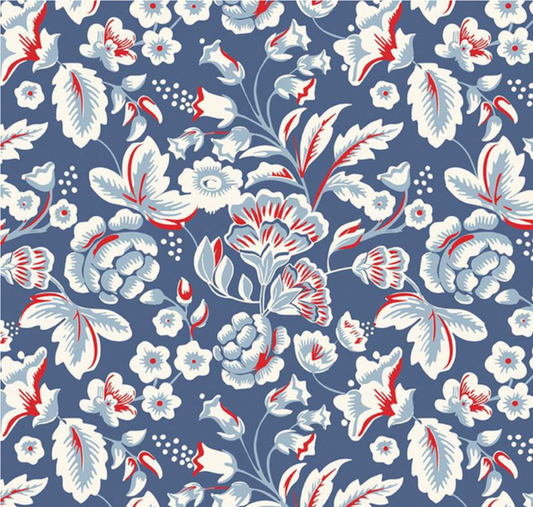 Freedom Garden Main Cornflower Yardage