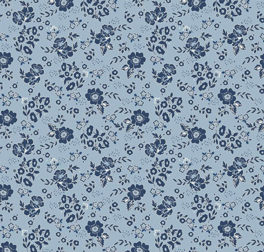 Freedom Garden Medium Floral Sky Yardage