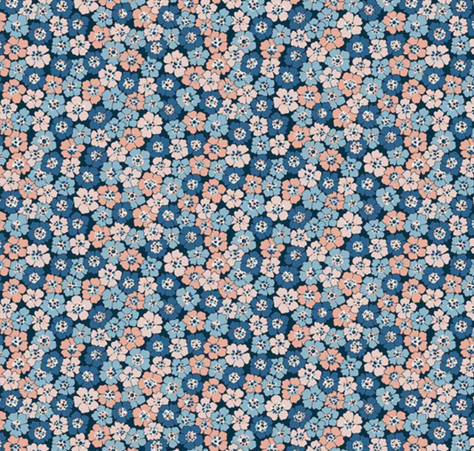 Liberty Denim Florals Spring Flourish A Yardage