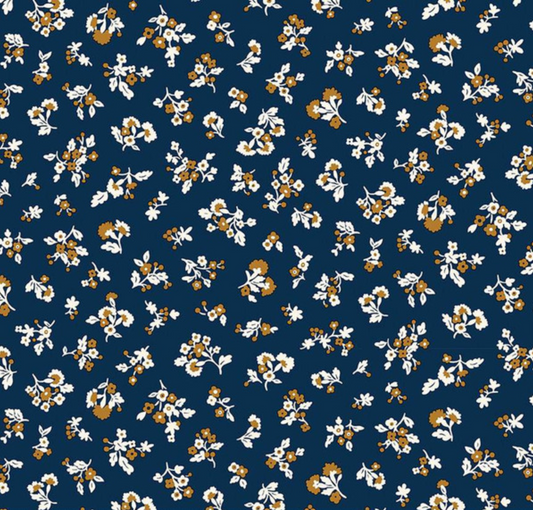 Liberty Denim Florals Tumbling Blooms A Yardage