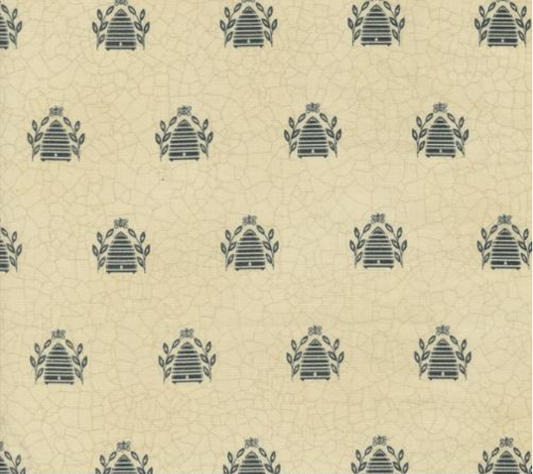 Bloom And Grow Bee Hives Linen Yardage