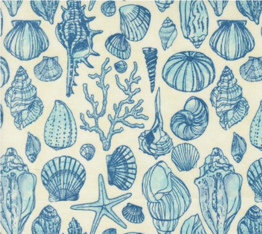 Serena Shores Shells Cloud Yardage