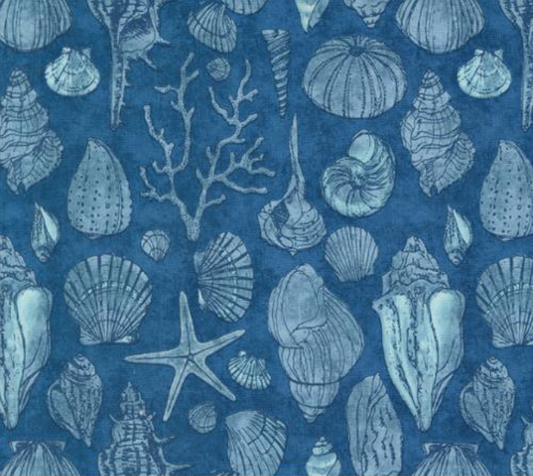 Serena Shores Shells Coastal Yardage